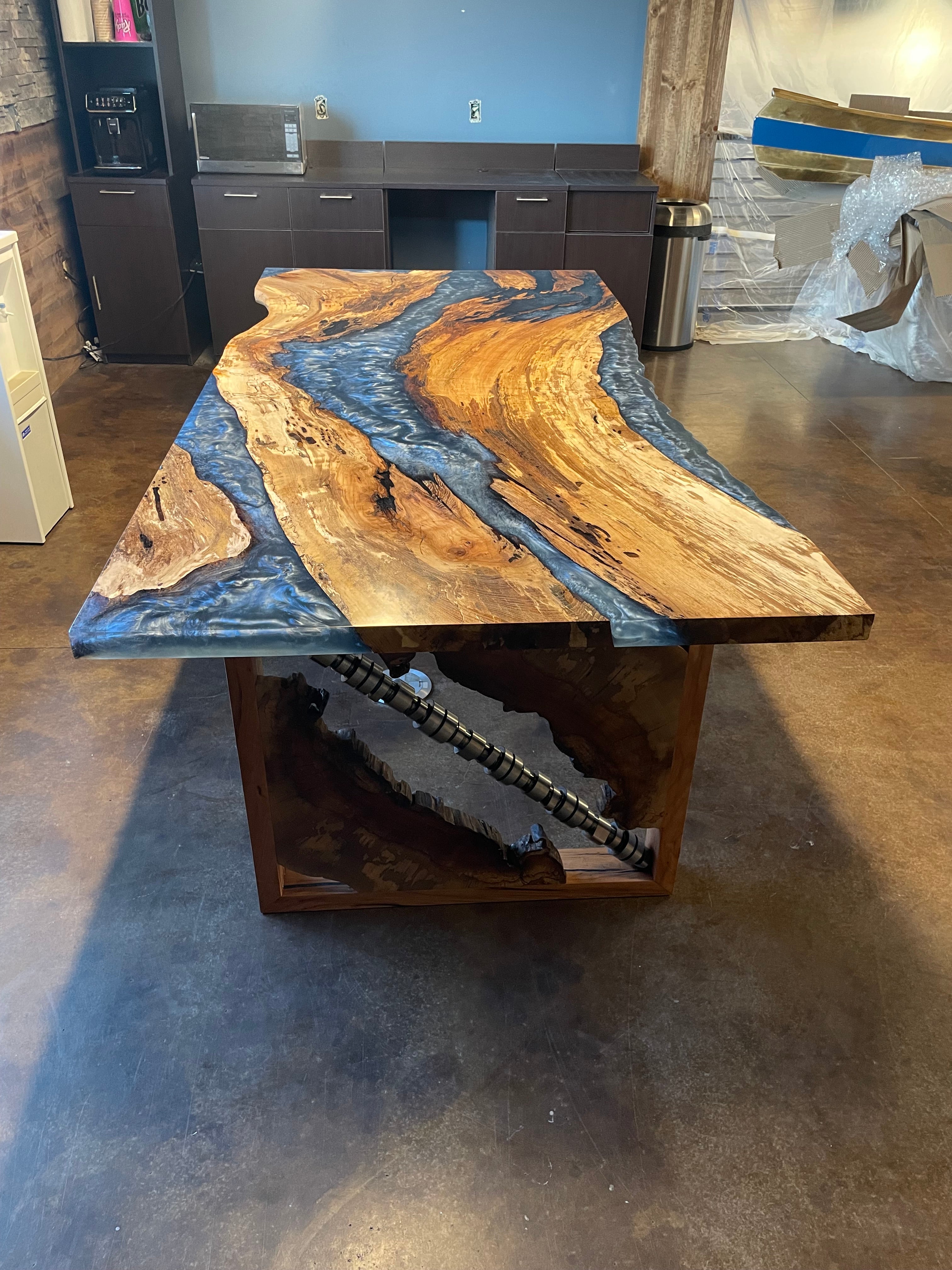 Spalted Pecan - Live Edge Character Slab
