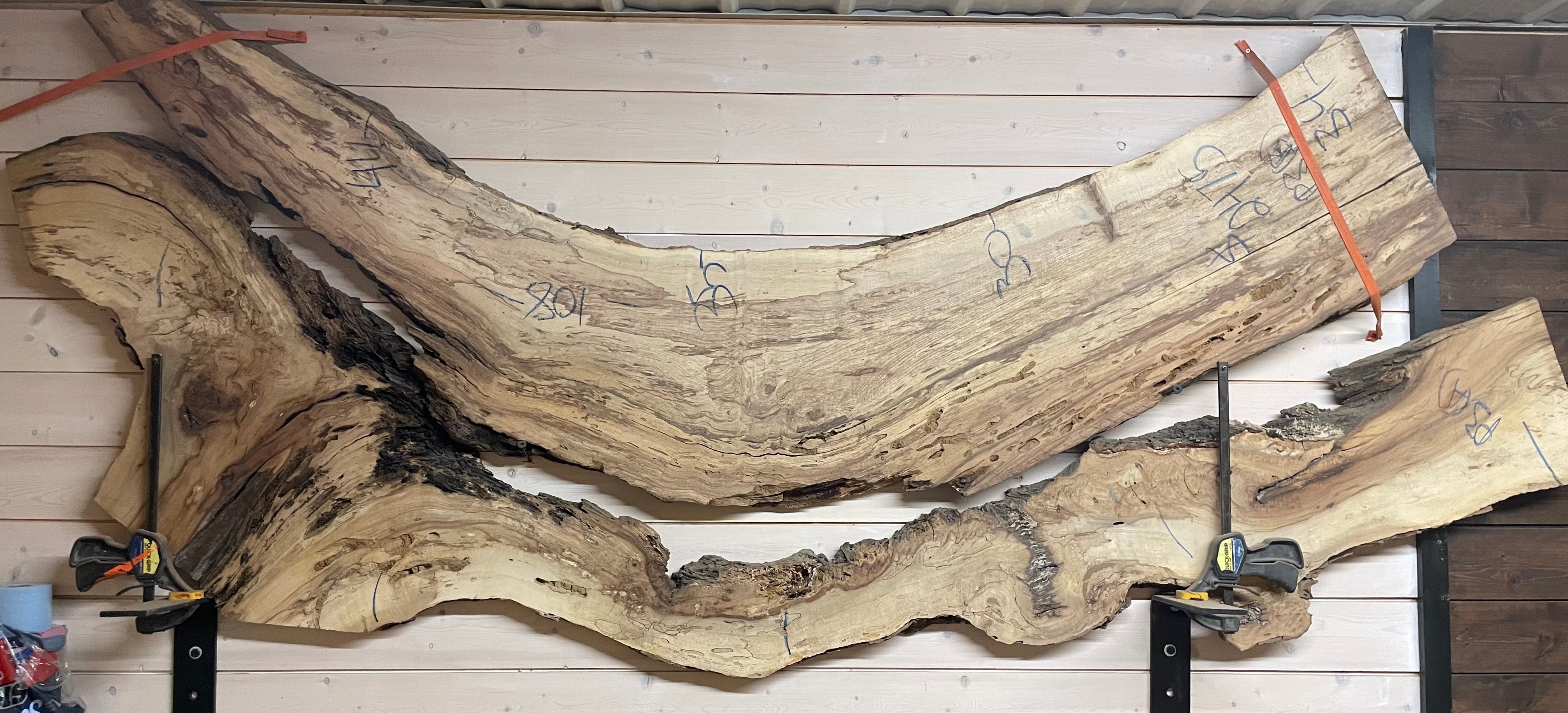 Live Edge Pecan Slabs Character Slab River Table