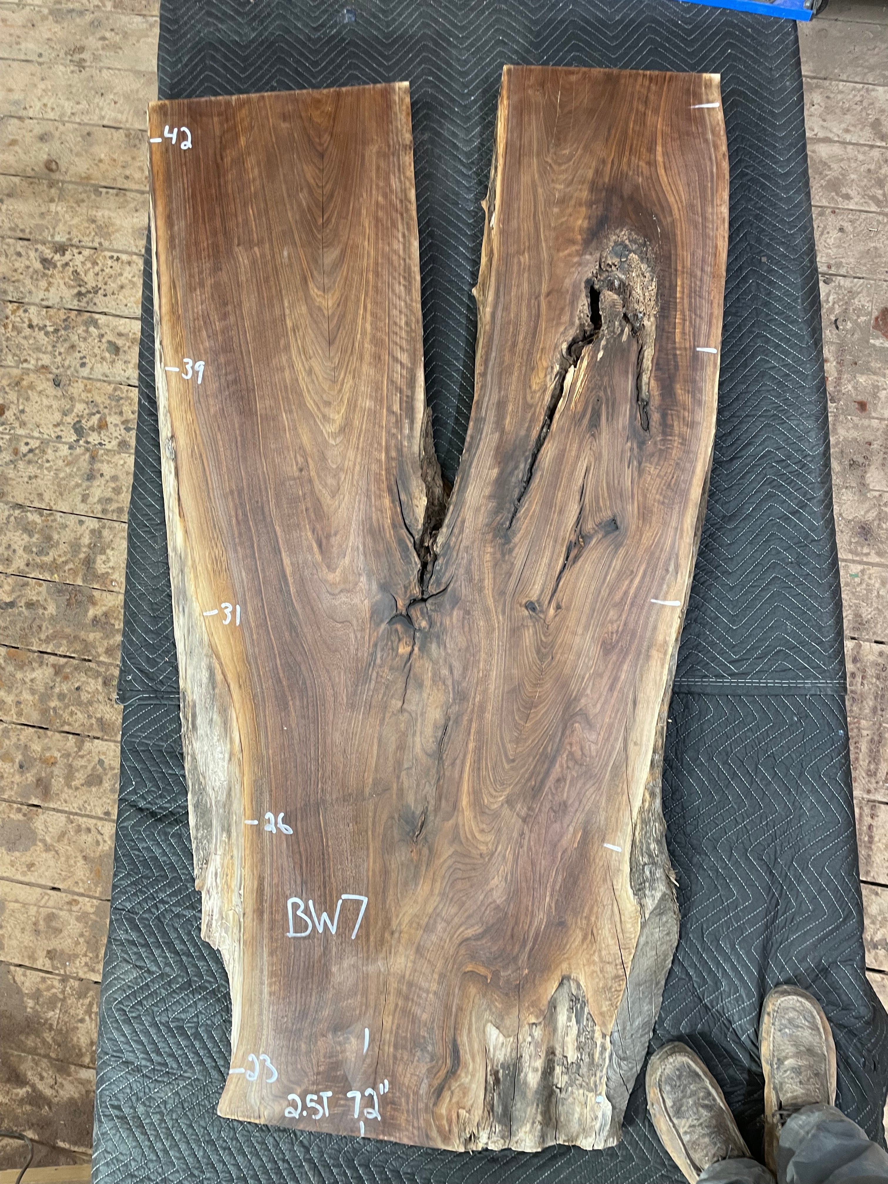 Black Walnut Live Edge Slabs