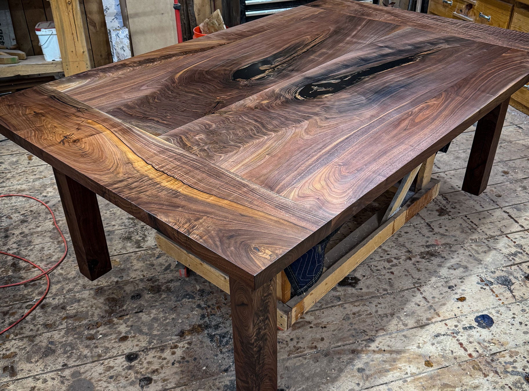 Farmhouse Black Walnut Dining Table