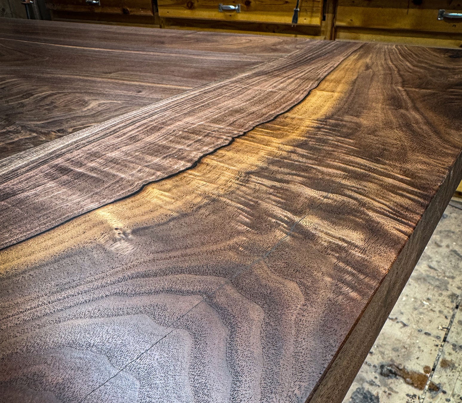 Farmhouse Black Walnut Dining Table