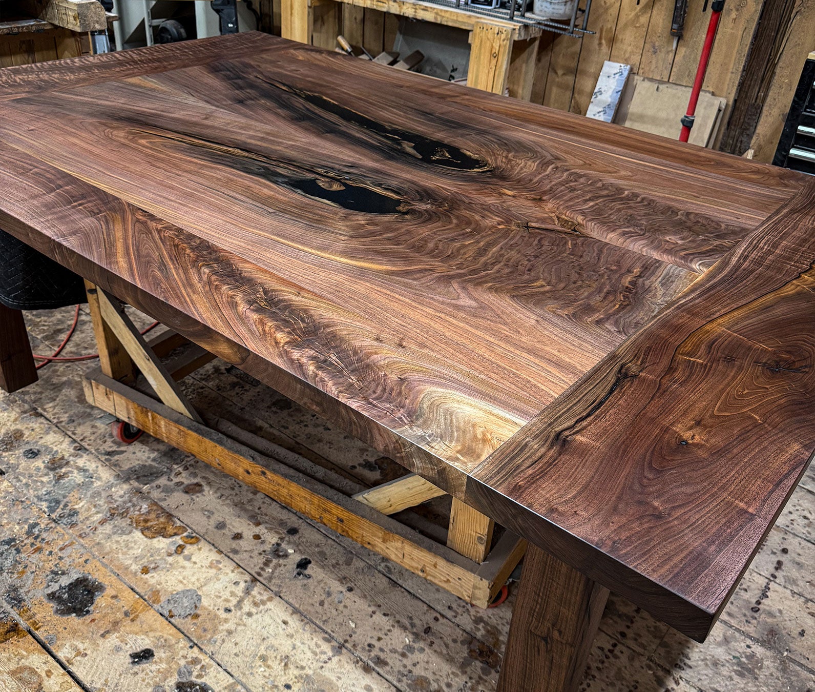 Farmhouse Black Walnut Dining Table