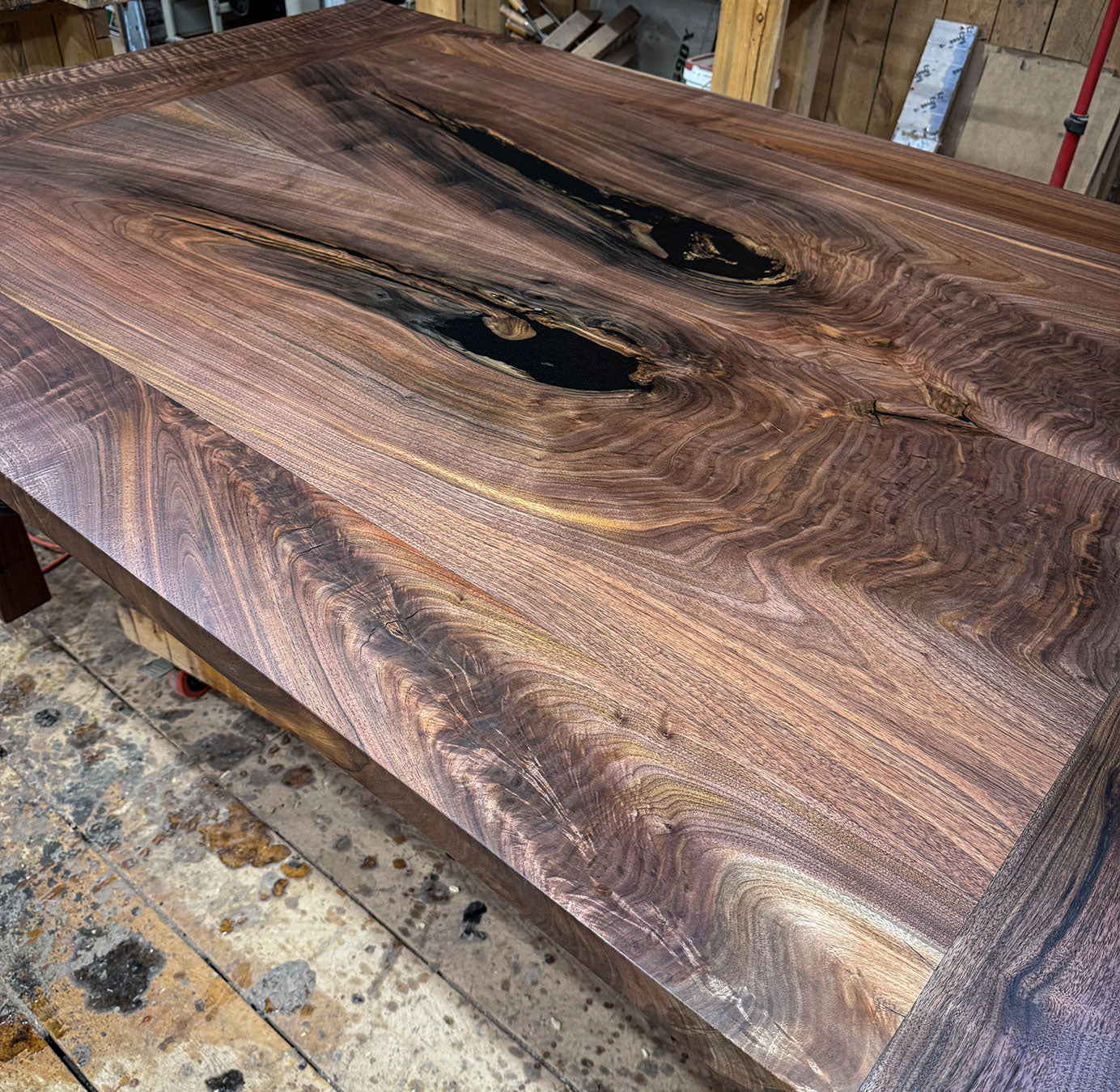 Farmhouse Black Walnut Dining Table