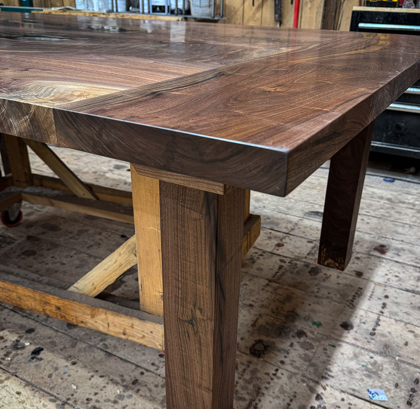 Farmhouse Black Walnut Dining Table